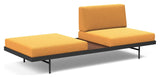 Puri Daybed with walnut table, Bouclé/Ochre