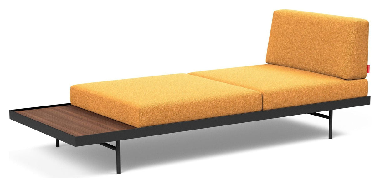 Puri Daybed with walnut table, Bouclé/Ochre