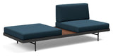 Puri Daybed w. walnut table, Argus/Navy Blue