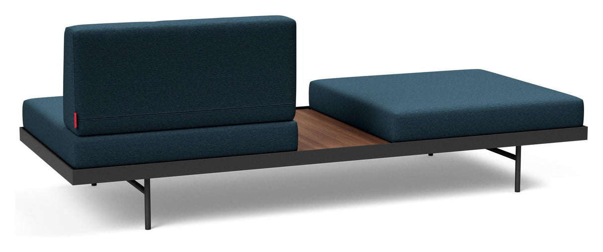 Puri Daybed w. walnut table, Argus/Navy Blue