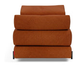 SIGMUND INDU Sofa bed, Corduroy/Burnt Orange