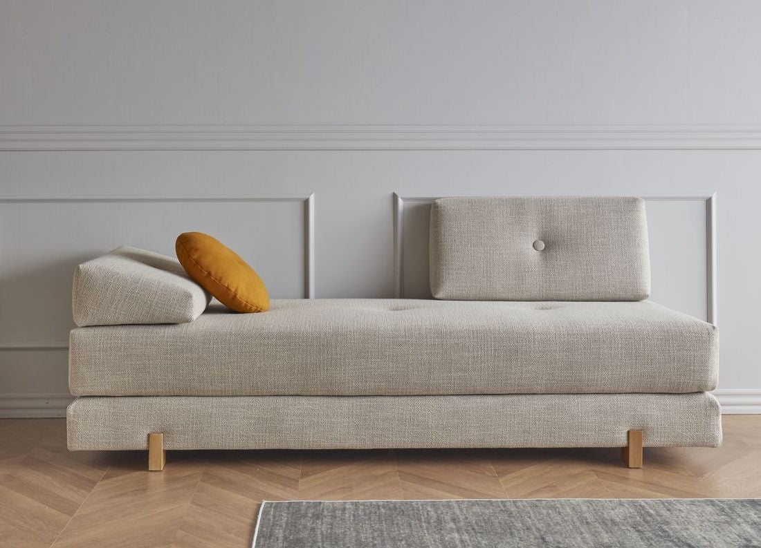 SIGMUND OAK Sofa bed, Kenya Gravel