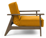 Splitback Frej Lounge Chair, Smoked Oak, Burned Curry