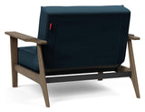 Splitback Frej Lounge Chair, Smoked Oak, Argus/Navy Blue