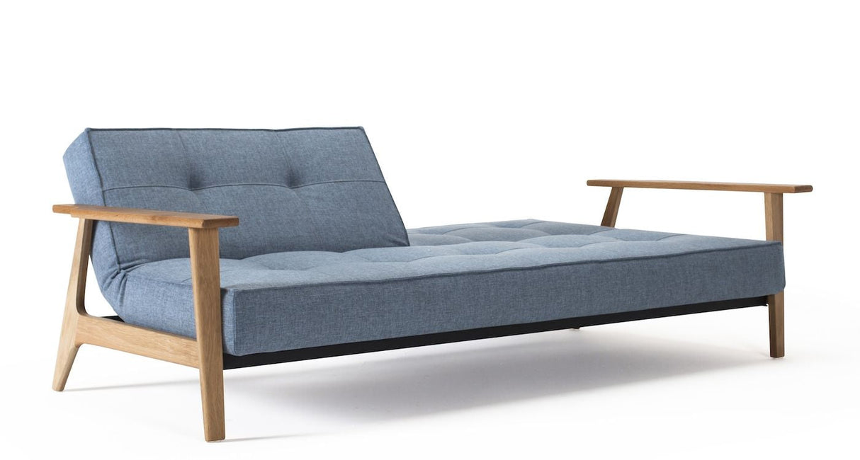 Splitback Frej Sofa Bed, Mixed Dance/Light Blue