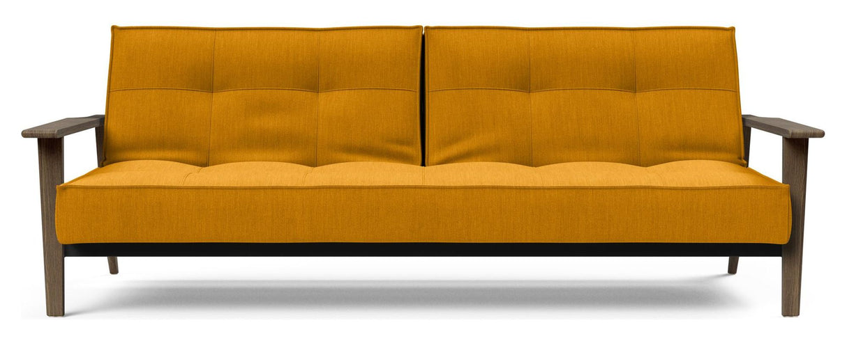 Splitback Frej Sofa Bed, Smoked Oak, Burned Curry