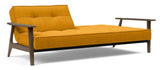 Splitback Frej Sofa Bed, Smoked Oak, Burned Curry