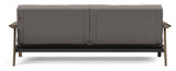 Splitback Frej Sofa Bed, Smoked Oak, Mixed Dance/Gray