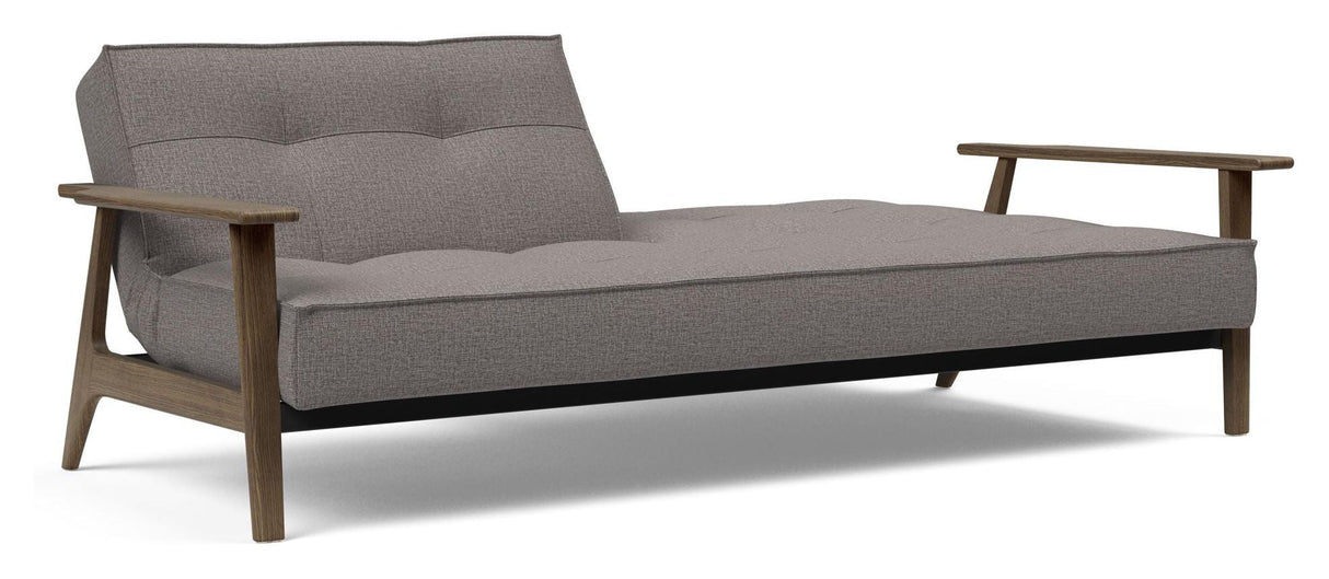 Splitback Frej Sofa Bed, Smoked Oak, Mixed Dance/Gray