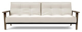 Splitback Frej Sofa bed, Smoked oak, Off-white Bouclé