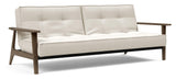 Splitback Frej Sofa bed, Smoked oak, Off-white Bouclé