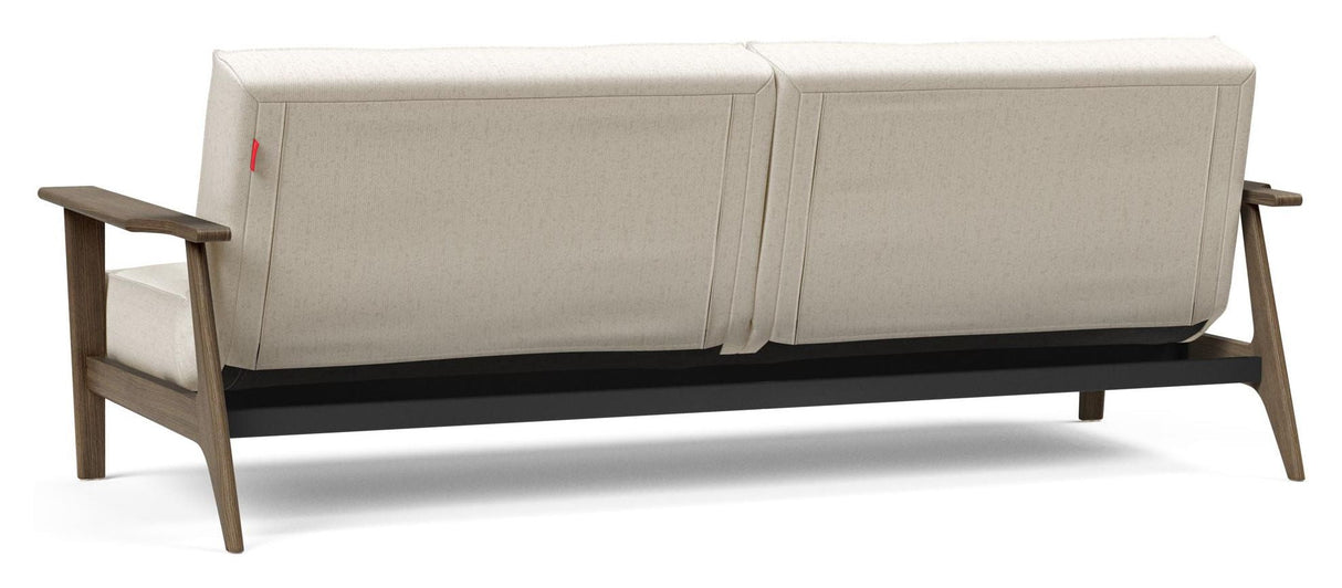 Splitback Frej Sofa bed, Smoked oak, Off-white Bouclé