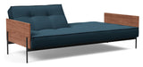 Splitback Lauge Sofa bed, Argus/Navy Blue