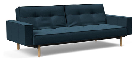 Splitback Vote Sofa bed with armrests, Argus/Navy Blue