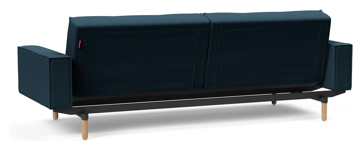 Splitback Vote Sofa bed with armrests, Argus/Navy Blue