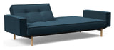 Splitback Vote Sofa bed with armrests, Argus/Navy Blue