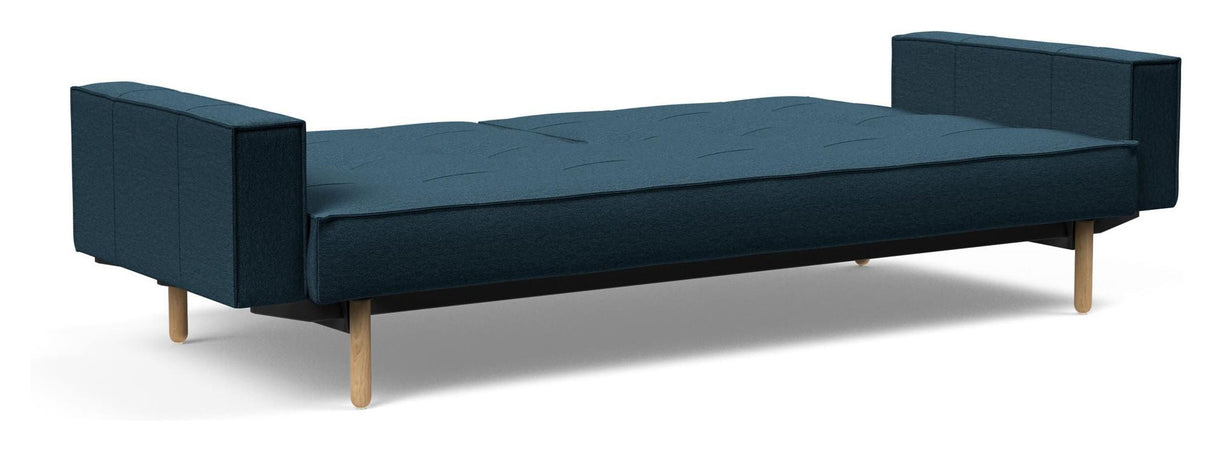 Splitback Vote Sofa bed with armrests, Argus/Navy Blue