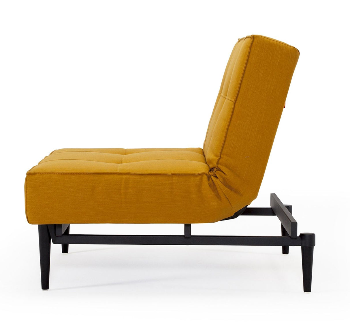 Splitback Styletto Lounge Chair, Yellow w. black legs