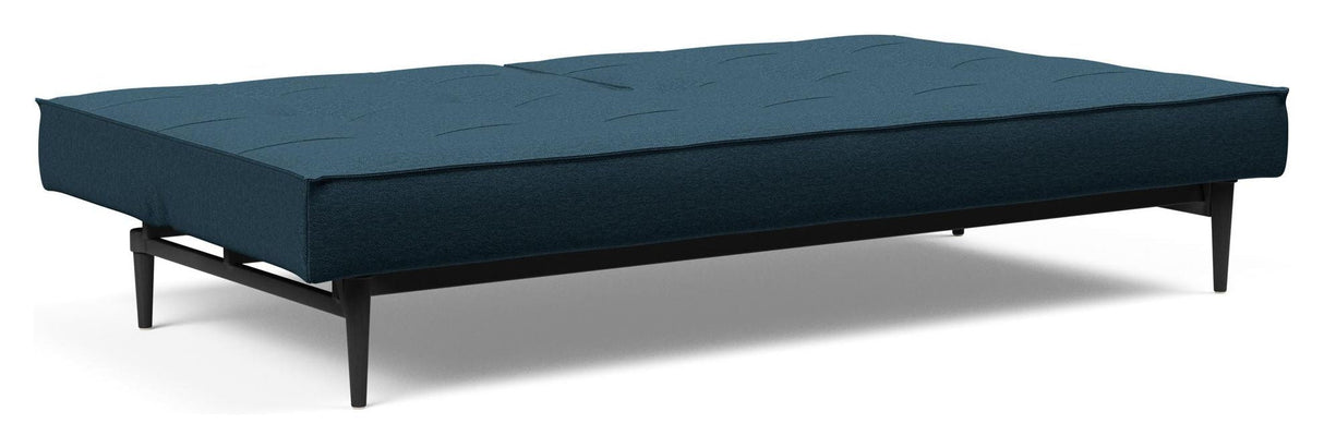 Splitback Styletto Sofa Bed, Black, Argus/Navy Blue