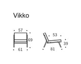 Vikko Lounge Chair, Yellow