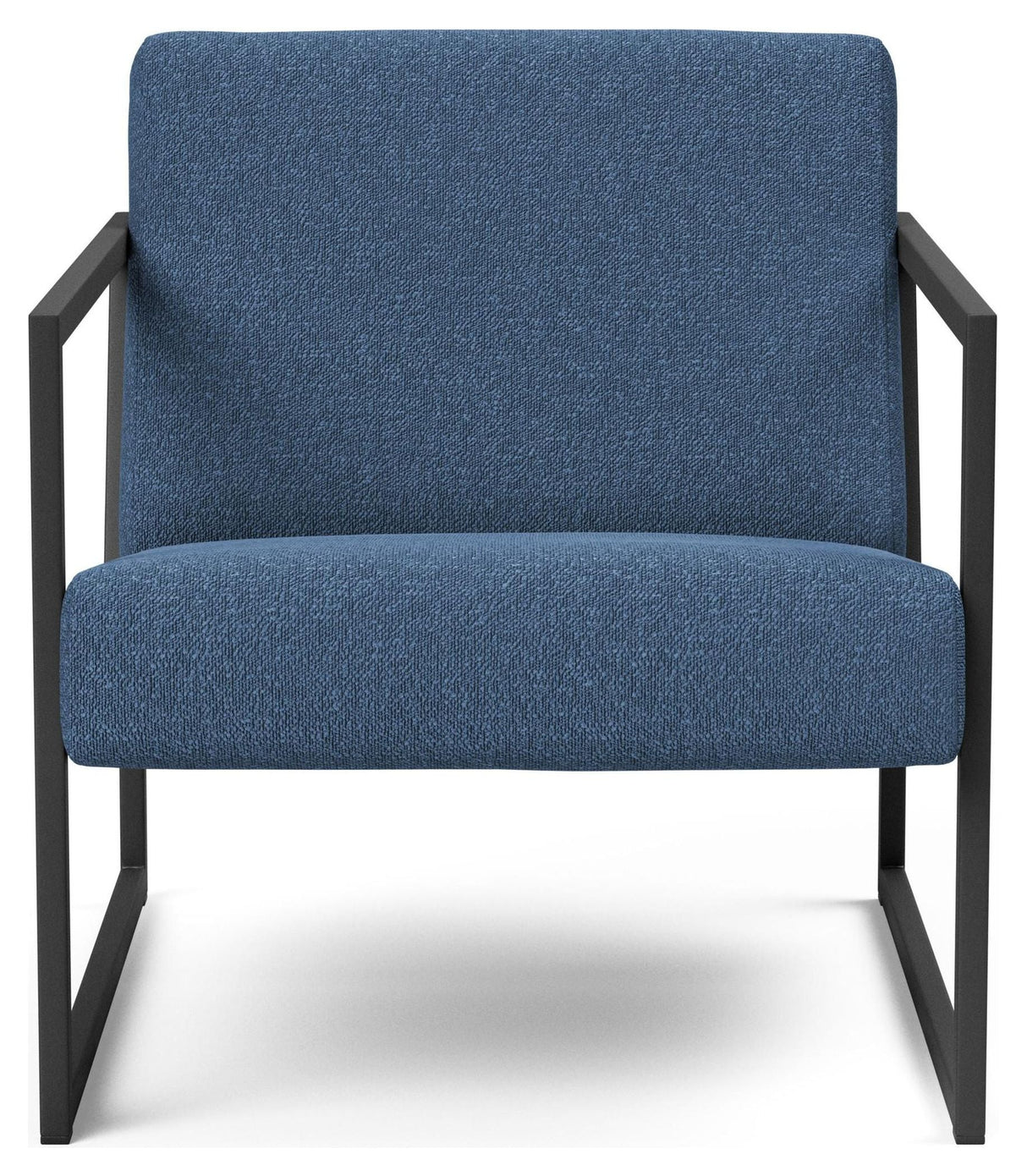 Vikko Lounge chair with armrests, Bouclé/Blue