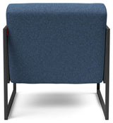 Vikko Lounge chair with armrests, Bouclé/Blue