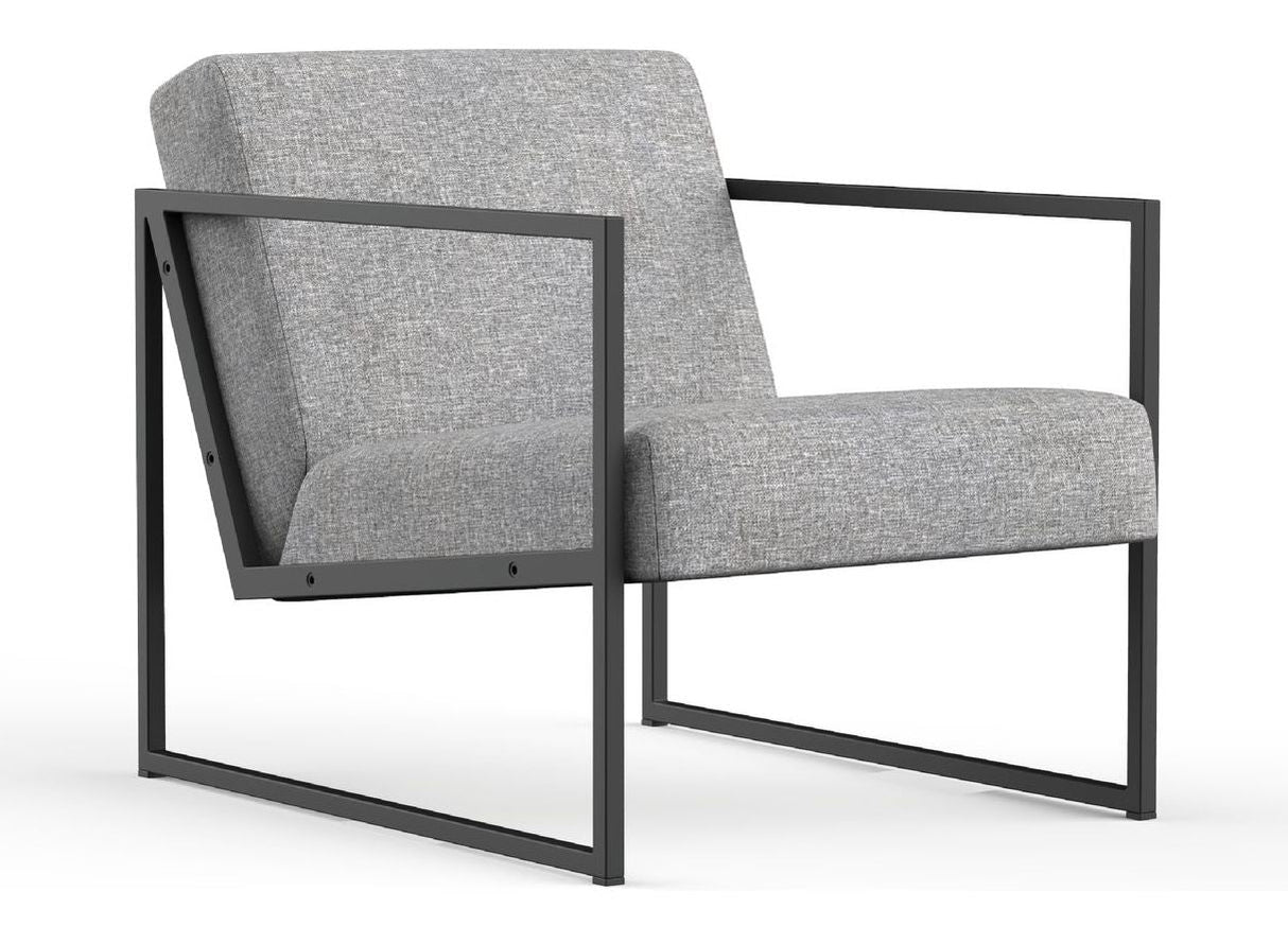 Vikko Lounge Chair with armrests, Twist Granite