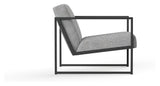 Vikko Lounge Chair with armrests, Twist Granite