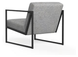 Vikko Lounge Chair with armrests, Twist Granite