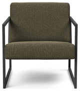 Vikko Lounge Chair with armrests, Bouclé/Forest Green