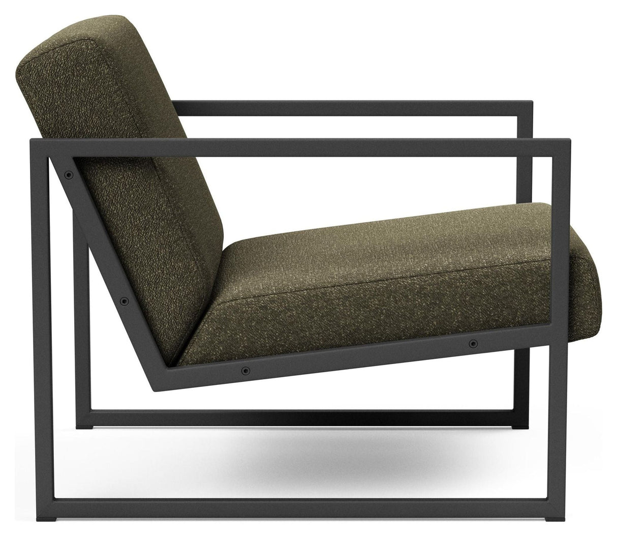 Vikko Lounge Chair with armrests, Bouclé/Forest Green