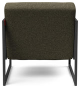 Vikko Lounge Chair with armrests, Bouclé/Forest Green