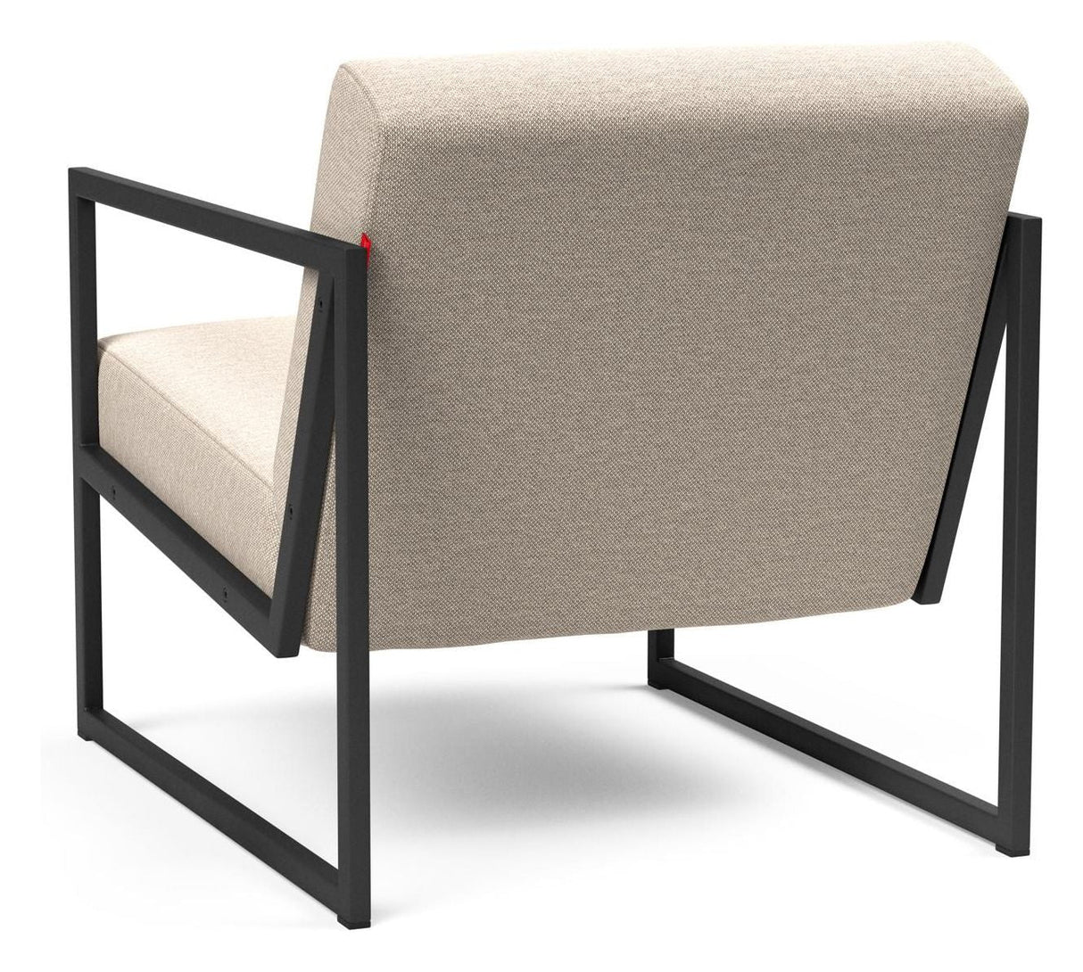 Vikko Lounge chair with armrests, Natural fabric