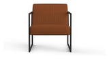 Vikko Lounge Chair with armrests, Corduroy/Burnt Orange