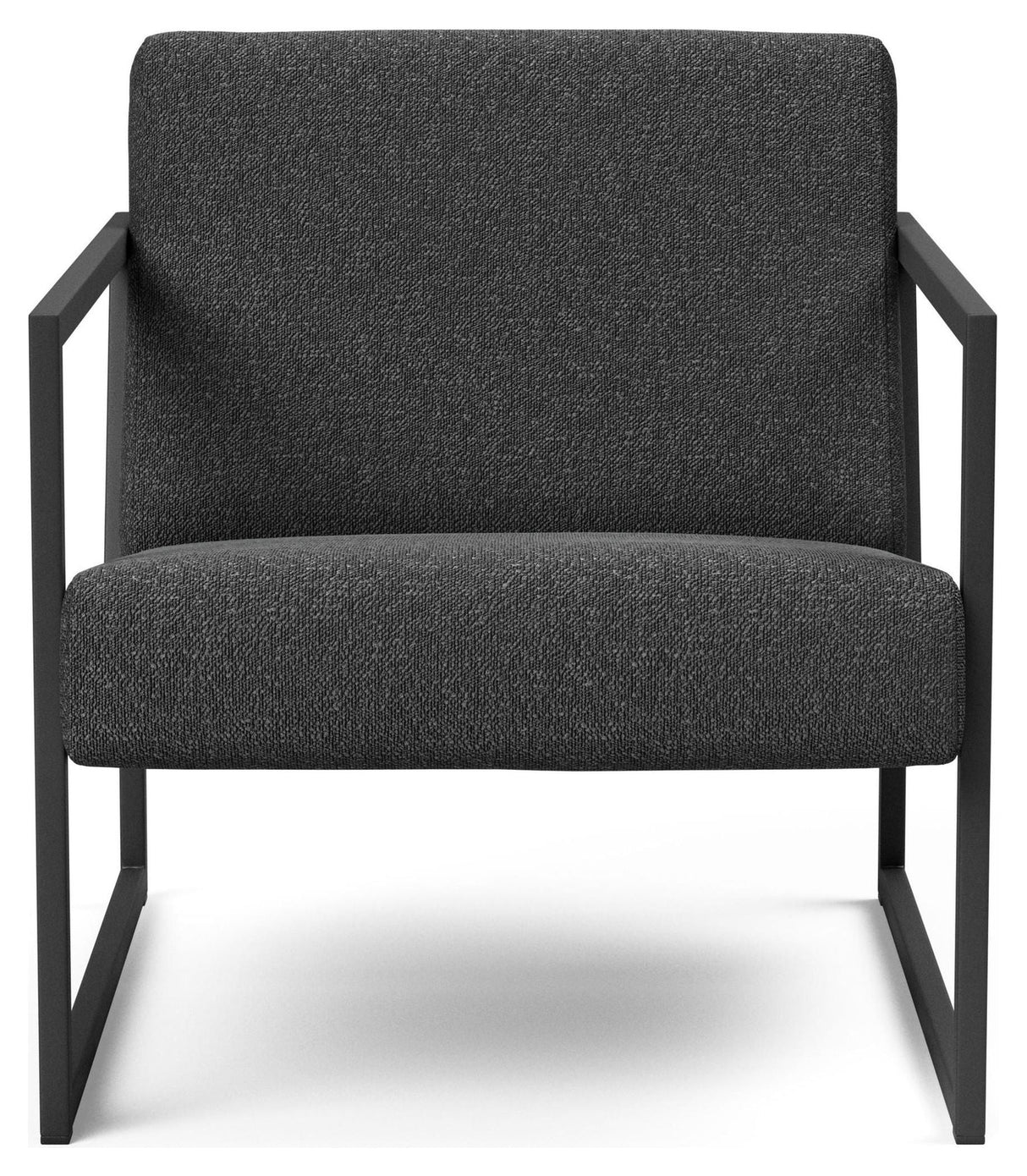 Vikko Lounge chair with armrests, Bouclé/Charcoal