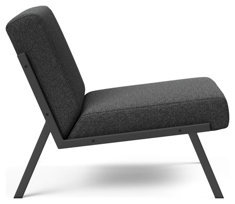 Vikko Lounge Chair, Bouclé/Charcoal