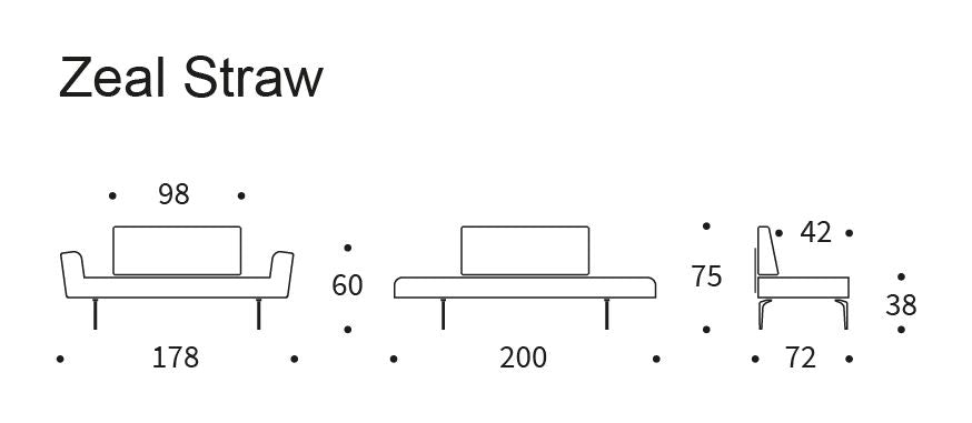 Zeal Straw Daybed, Argus
