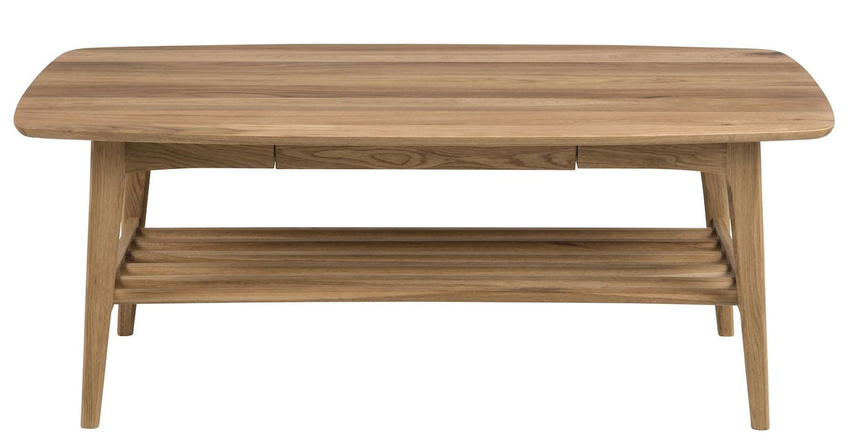 Janne Coffee table with drawer, Oak veneer, 130x70