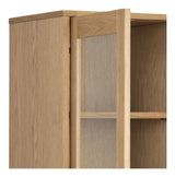 Julius Vitrineskab w. 2 doors, Oak/Oak veneer