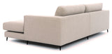 Bernadotte Sofa w. wide chaise longue XL right, Beige