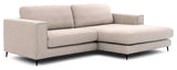 Bernadotte Sofa w. wide chaise longue XL right, Beige