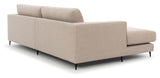 Bernadotte Sofa w. wide chaise longue XL left, Beige