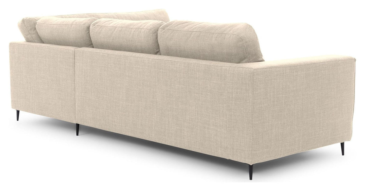 Bernadotte Sofa w. chaise longue 3-seater open right, Beige