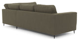 Bernadotte Sofa w. chaise longue 3-seater open right, Green