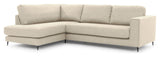 Bernadotte Sofa w. chaise longue 3-seater open left, Beige