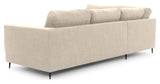 Bernadotte Sofa w. chaise longue 3-seater open left, Beige