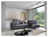 Bernadotte Sofa w. chaise longue 3.5-seater. open right, Anthracite