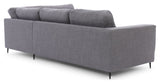 Bernadotte Sofa w. chaise longue 3.5-seater. open right, Anthracite