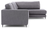 Bernadotte Sofa w. chaise longue 3.5-seater. open right, Anthracite