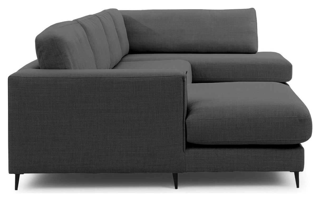 Bernadotte U-sofa, open end right, Anthracite